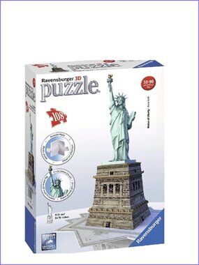 Ravensburger  3D Puzzle  - Statue Of Liberty 108 Piece New In Box
